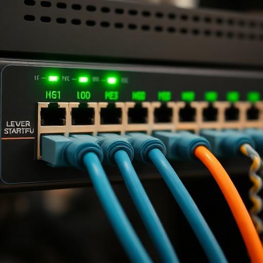 Network switch with active ports