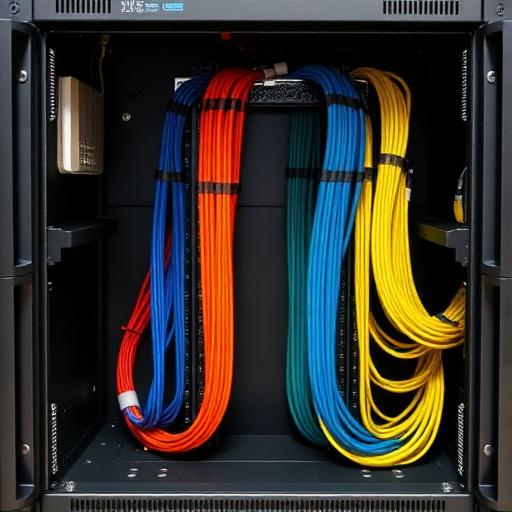 Rear of rack cable management